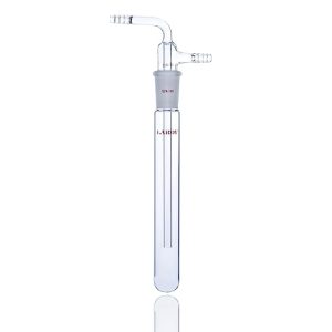Laboy Glass Vacuum Cold Trap 2-Part with 10 mm Serrated Hose 200mm Length Below The 24/40 Joint for Schlenk Line Organic Chemistry Lab Glassware