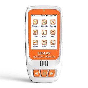 Leolov Geiger Counter, Upgraded Nuclear Radiation Detector with LCD Display Sound Light Alarm Portable High Accuracy β Y X-ray Personal Radiation Dosimeter Radiation Monitor