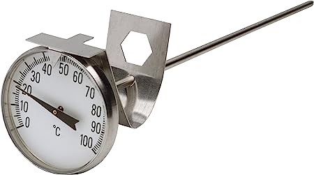 SP Bel-Art, SP Bel-Art, H-B DURAC Bi-Metallic Dial Thermometer; 70 to 400C  (150 to 750F), 1/2 in. NPT Threaded Connection, 75mm Dial