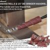 62Pcs Mini Sanding Cone Engine Porting Assortment Kit Cone Cylinder Shaped Abrasive Sanding Set Sleeve Sandpaper Roll with 1/4inch Shank - Image 7