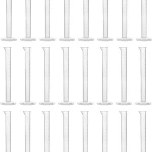 24PK Graduated Cylinders, 10mL - Class B Tolerance - Octagonal Base - Polypropylene Plastic - Industrial Quality, Autoclavable - Eisco Labs
