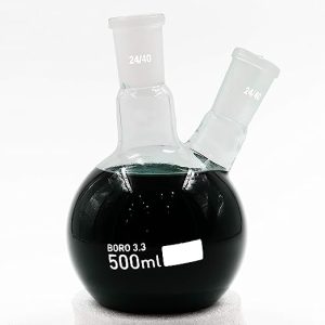 Round Bottom Glass Flask 500ml 2 Neck Boiling Flask RBF 24/40 Joints