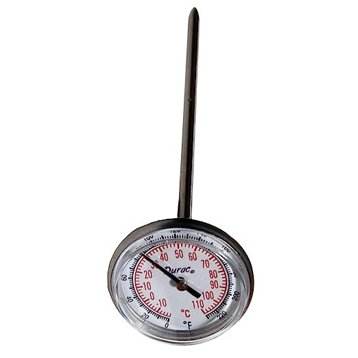 SP Bel-Art, SP Bel-Art, H-B DURAC Bi-Metallic Dial Thermometer; 60 to 400C  (150 to 750F), 1/2 in. NPT Threaded Connection, 75mm Dial
