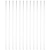 12 Pcs Transparent Glass Rod Solid Glass Stirer Stirring Rod for Laboratory