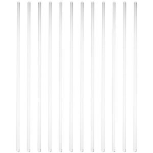 12 Pcs Transparent Glass Rod Solid Glass Stirer Stirring Rod for Laboratory