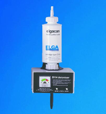 ELGA B114 Water Deionizer System with 4 Disposable  Cartridges