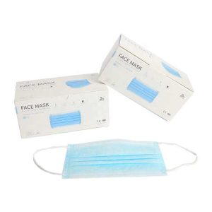High quality disposable melt blown non woven fabric masks supplier ce certificate medical consumable 3 ply disposable face mask