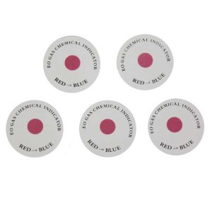 High quality self adhesive eo gas indicator label sterilization eo indicator round stickers