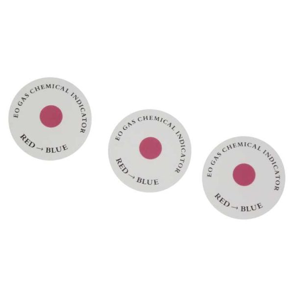 Medical eo gas sterilization adhesive chemical indicator circle labels