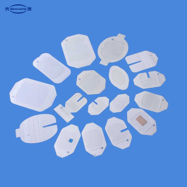 U shaped Indwelling Needle Fixation Dressing Pu Hypoallergenic Transparent Dressing