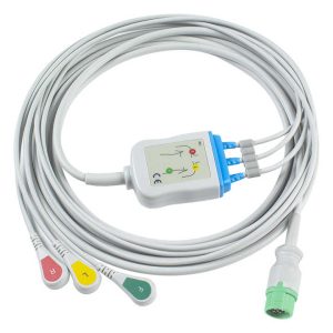 Mennen Compatible ECG 3 lead Cable and Leadwires - Enmove 1000
