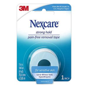 Nexcare Sensitive Skin Tape SST-1, Pain-free removal with minimal hair-pulling