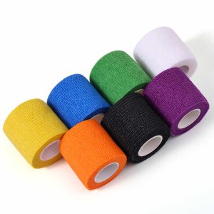 SJ Elastic cohesive bandage Waterproof light non woven custom size medical self-adhesive bandage