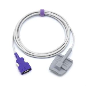 Nellcorr Reusable Adult Soft Tip Spo2 Sensor with 14 Pins SpO2 Probe