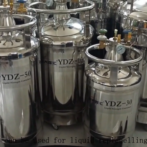 YDZ15 stainless steel vesselsself pressurized tank liquid nitrogen for laboratory electronics