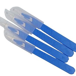 Steel Stainless Plastic Surgery Scalpel Hospital Consumables Disposable Surgical Blade Plastic Handle Best Product