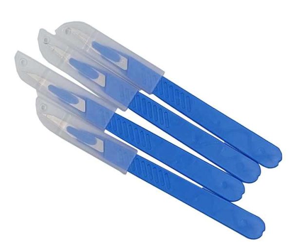Steel Stainless Plastic Surgery Scalpel Hospital Consumables Disposable Surgical Blade Plastic Handle Best Product