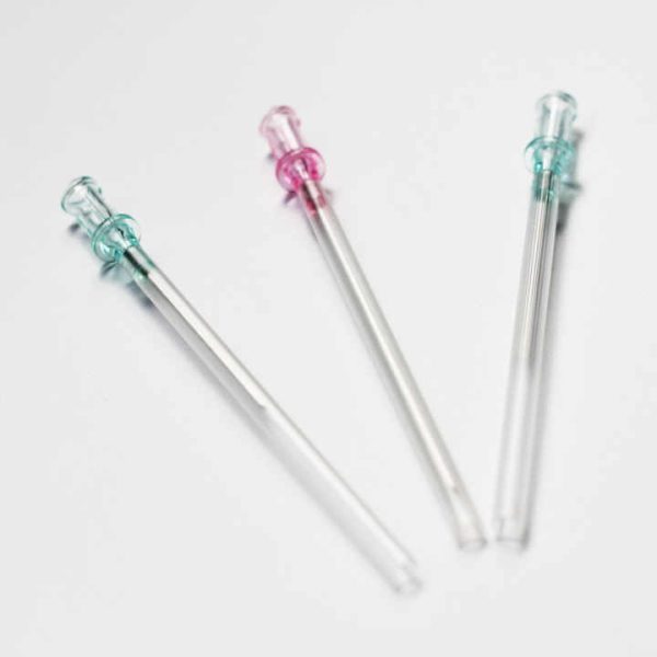 Disposable Non Sterile Introducer Needle (18G X 7 CM) Round Pink/Clear Hub Medical Consumables