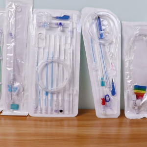Tianck medical disposables supplies OEM hemodialysis catheter set double lumen dialysis catheter