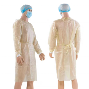Medical consumables PP isolation gown- 45 gsm level 3