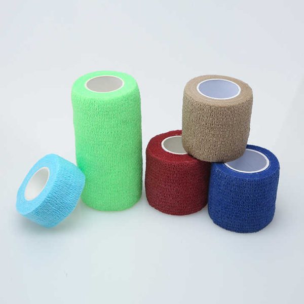 Wholesale Eco-Friendly Tattoo Grip Tape Self-Adhesive Bandage Wrap Black Elastic Tattoo Machine Tape