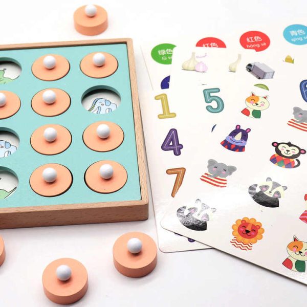 Wooden memory chess training children mental intelligence memory develop development puzzle early educational toys
