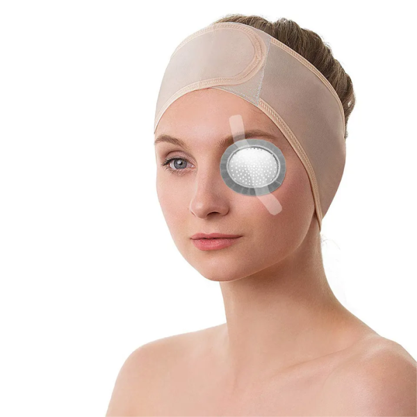 Tactical Protective Aluminum Alloy Eyes Shield Medical Metal Eye Shields with Hole for First Aid Kit IFAK in Medical Consumables