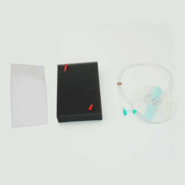 Washable Wound Protection Material with Disposable dressing Negative Pressure Drainage