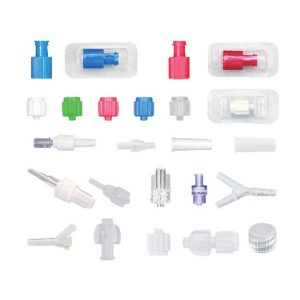 Factory Wholesale ABS Transparent Male Luer Lock Connector For Iv Drip Set Accessories