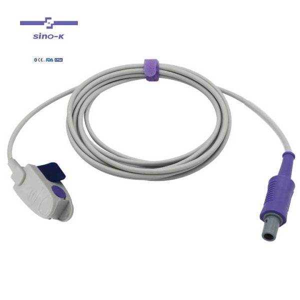 Comen Reusable Pediatric Clip Spo2 Sensor with 6Pins SpO2 Probe