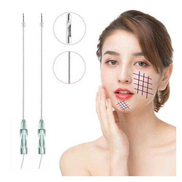 Medical Consumables Pcl Lift Wires W Blunt 21g 38mm Hilos De Pcl Facial Cog Pcl 4-1 Facial Lifting Threads