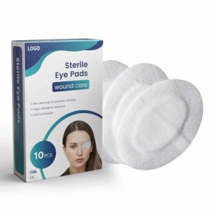 Hot Sale Medical Non Woven Material Eye Pads Carton Box CE White EO Medical Accessories for Office Cell Cept Medical Travel Size