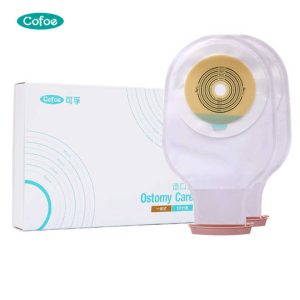 Cofoe High Quality Medical Consumables Disposable Colostomy Bag One-Piece Ostomy Bags Easy to Use Ostomy IleostomyPopular