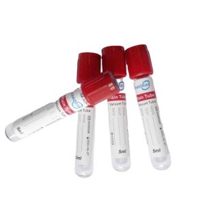 Medical Supplies Vacuum Blood Collection Red Plain Tube No Additive Tubes