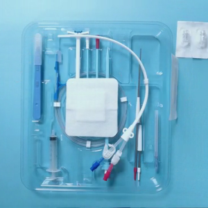 Tianck medical surgery dialysis catheter double lumen long term hemodialysis catheter kit