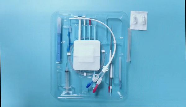 Tianck medical surgery dialysis catheter double lumen long term hemodialysis catheter kit