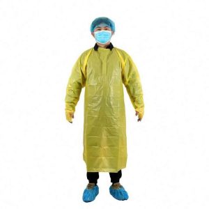 PPE Clothing apron Consumables Visitor apron CPE disposable aprons with sleeves