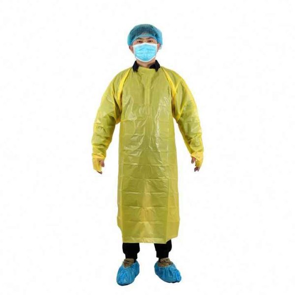 PPE Clothing apron Consumables Visitor apron CPE disposable aprons with sleeves