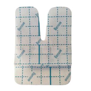 I.V. Start Dressing U shaped Indwelling Needle Fixation Dressing Non Woven Hypoallergenic Transparent Dressing With Pad