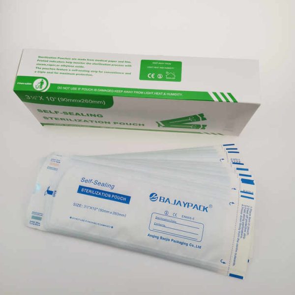 Disposable Disinfection And Self Sealing Sterilization Bags For Dental Medical Consumables