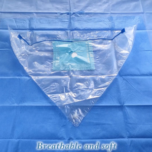 Medical Consumables Disposable Knee Arthroscopy Drape With Pouch