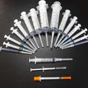 Medical consumables disposable sterile syringe with needle