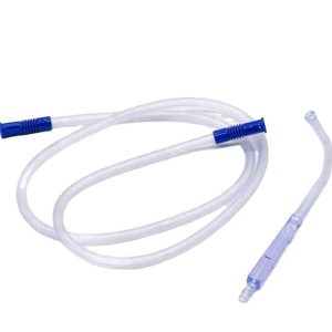 Disposable PVC soft tip suction tube with yankauer handle