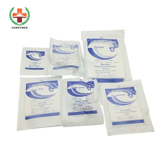 Medical consumables wound standard dressings first aid plain gauze pads