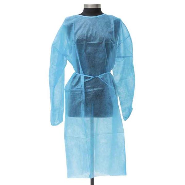 Medical consumables disposable PP/PP+PE/SMS non-woven isolation gown