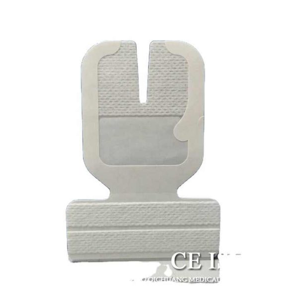 U shaped Indwelling Needle Fixation Dressing PU Materile Hypoallergenic Transparent Dressing