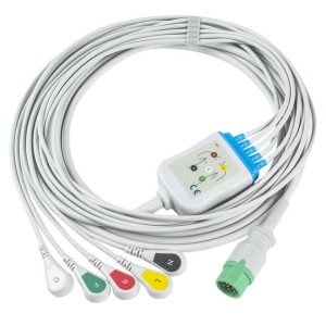 Hot selling for Mennen Compatible Direct-Connect 12 pin ECG Cable 5 lead