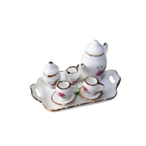 Diy Miniature Model Toy Creative Ceramic Tea Set Scene Decoration Doll House Accessories