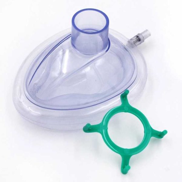 Evereast medical consumables PVC anesthesia oxygen mask with air cushion