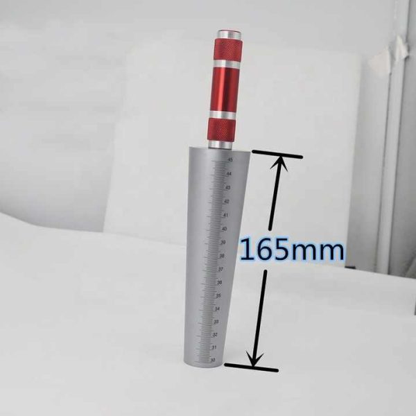 Conical bore gauge, conical feeler , rubber tube, internal diameter